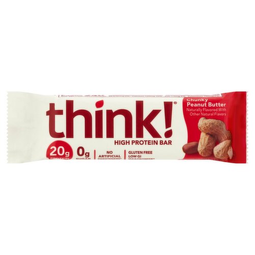 Think! Chunky Peanut Butter High Protein Bar, 2.1 oz