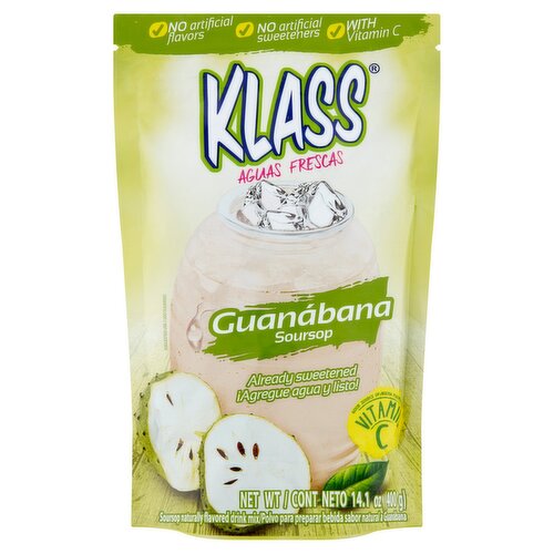 Klass Soursop Flavored Drink Mix, 14.1 ozo