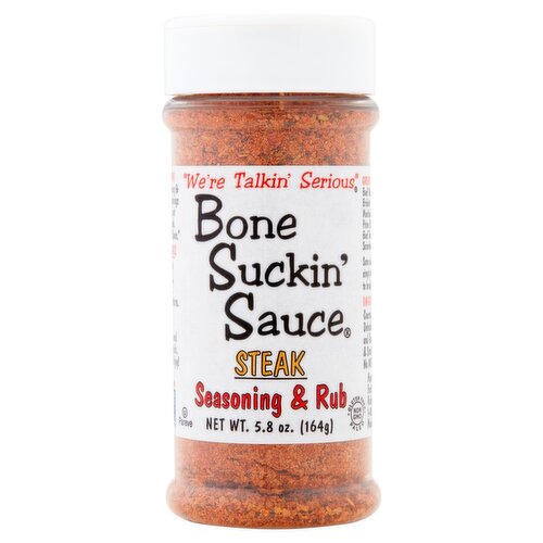 Bone Suckin' Sauce Steak Seasoning & Rub, 5.8 oz