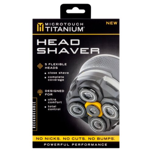 MicroTouch Titanium Rechargeable Head Shaver