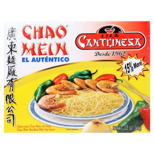 Cantonesa Chao Mein Noodles with Soy Sauce, 12 fl oz