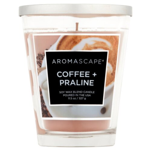 Aromascape Coffee + Praline Soy Wax Blend Candle, 11.5 oz