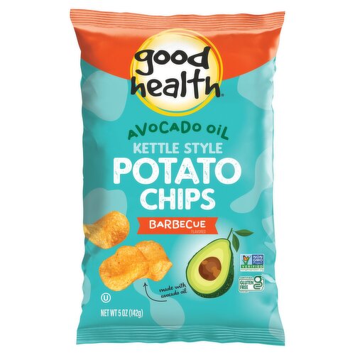 Good Health Avocado Oil Kettle Style Barbecue Flavored Potato Chips, 5 oz