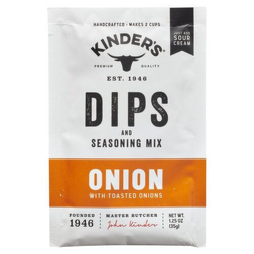 Kinder's Onion with Toasted Onions Dips and Seasoning Mix, 1.25 oz