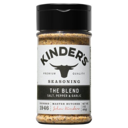 Kinder's Salt, Pepper & Garlic the Blend Seasoning, 3 oz