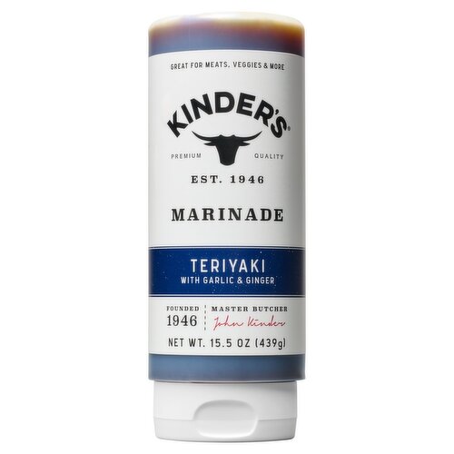 Kinder's Teriyaki with Garlic & Ginger Marinade, 15.5 oz