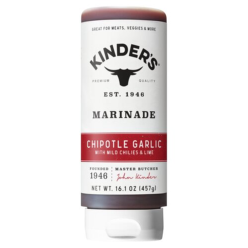 Kinder's Chipotle Garlic with Mild Chilies & Lime Marinade, 16.1 oz