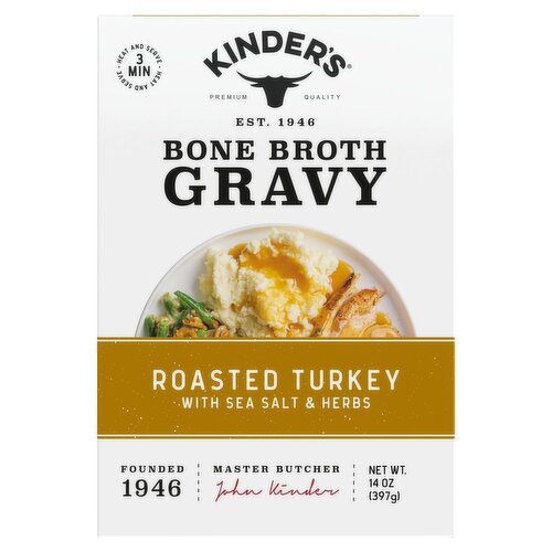 Kinders Bone Broth Gravy Roasted Turkey with Sea Salt & Herbs, 14 oz