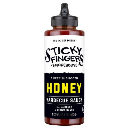 Sticky Fingers Smokehouse Honey Barbecue Sauce, 16.5 oz