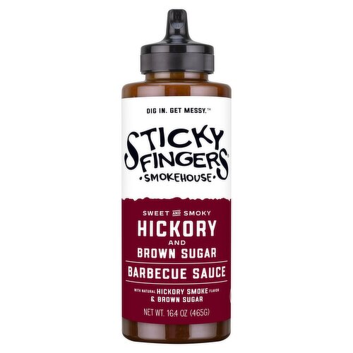 Sticky Fingers Smokehouse Hickory and Brown Sugar Barbecue Sauce, 16.4 oz