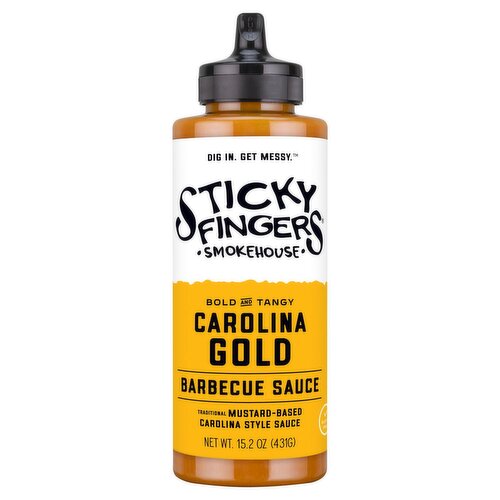 Sticky Fingers Smokehouse Carolina Gold Barbecue Sauce, 15.2 oz