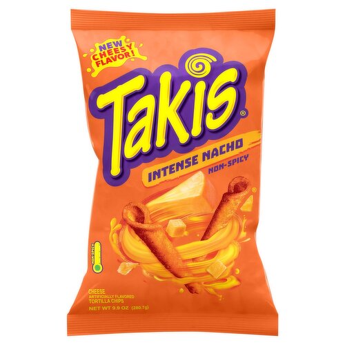 Takis Intense Nacho Cheese Tortilla Chips, 9.9 oz