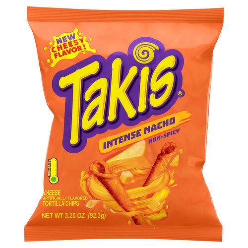 Takis Intense Nacho Cheese Tortilla Chips, 3.25 oz