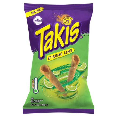 Takis Xtreme Lime Tortilla Chips, 9.9 oz