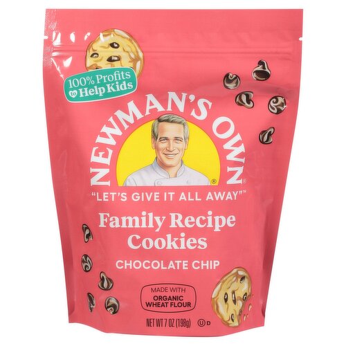 Newman's Own Chocolate Chip Family Recipe Cookies, 7 oz
