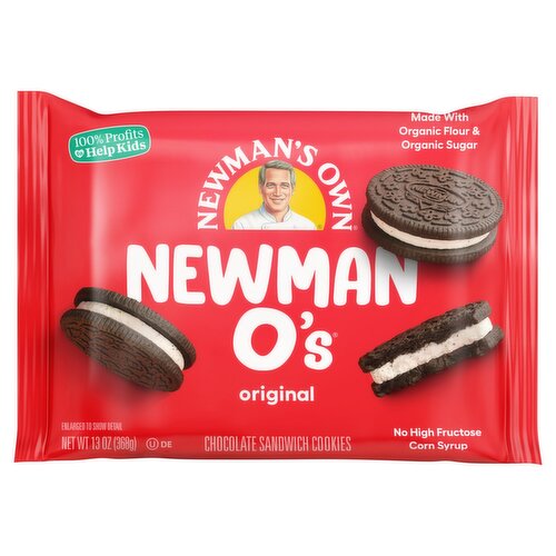 Newman's Own Newman-O's Original Crème Filled Chocolate Cookies, 13 oz