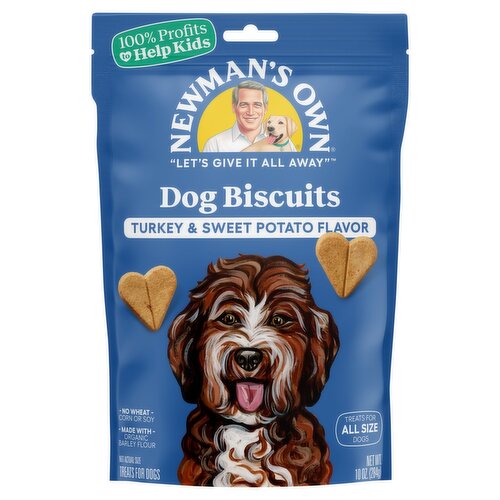 Newman's Own Turkey & Sweet Potato Flavor Dog Biscuits, 10 oz