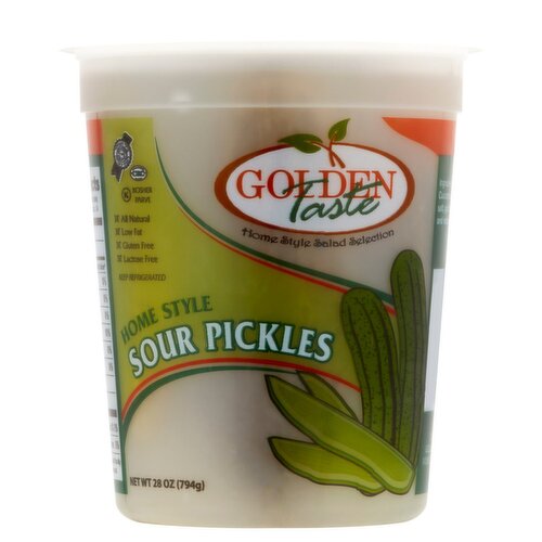 Golden Taste Home Style Sour Pickles, 28 oz