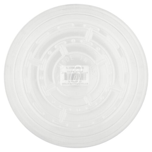 Curtis Wagner Plastics 6" Clear Saucer