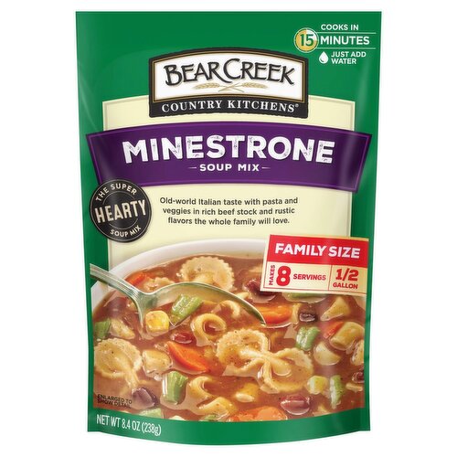 Bear Creek Country Kitchens Minestrone Soup Mix Family Size, 8.4 oz