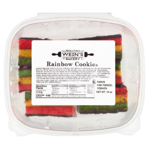 Weins' Bakery Rainbow Cookies, 10 oz