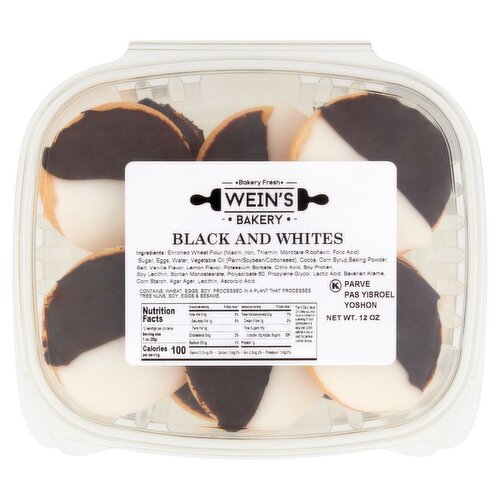 Wein's Bakery Black and Whites Cookies, 12 oz