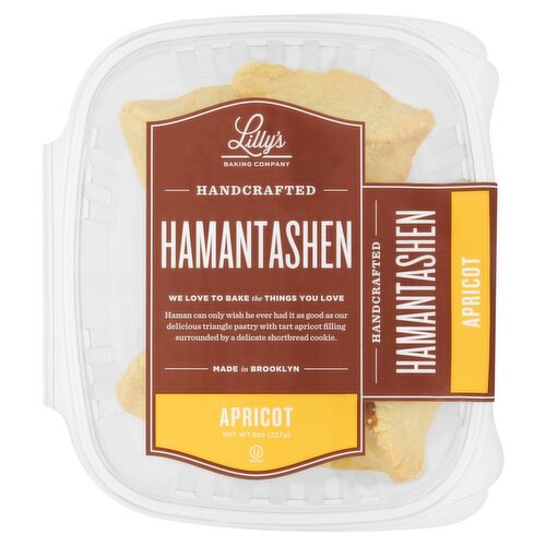 Lilly's Handcrafted Apricot Hamantashen, 8 oz