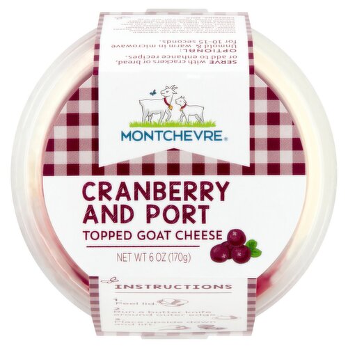 Montchevre Cranberry and Port Topped Goat Cheese, 6 oz