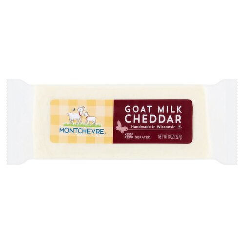 Montchevre Goat Milk Cheddar Cheese, 8 oz