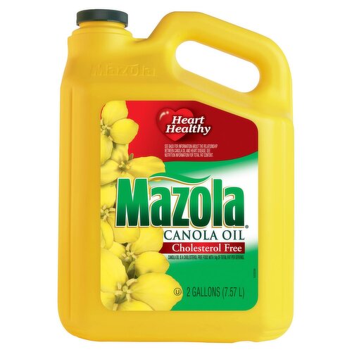 Mazola Cholesterol Free Canola Oil, 2 gallons