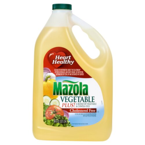 Mazola Vegetable Plus! Vegetable and Canola Oils, 96 fl oz