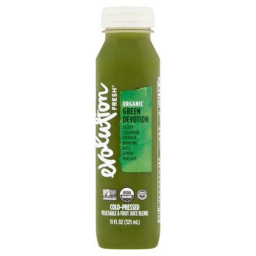 Evolution Fresh Organic Green Devotion Cold-Pressed Vegetable and Fruit Juice Blend, 11 fl oz