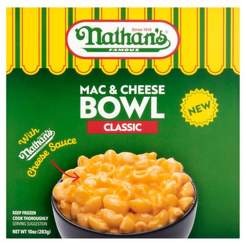 Nathan's Famous Classic Mac & Cheese Bowl, 10 oz