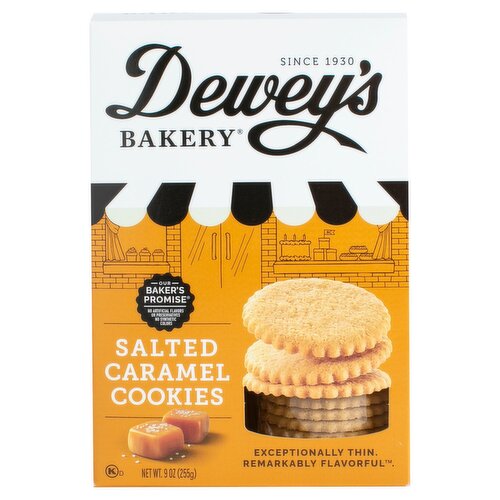 Dewey's Bakery Salted Caramel Cookies, 9 oz