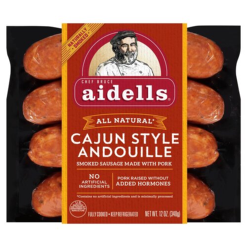 Chef Bruce Aidells Cajun Style Andouille Smoked Sausage, 12 oz