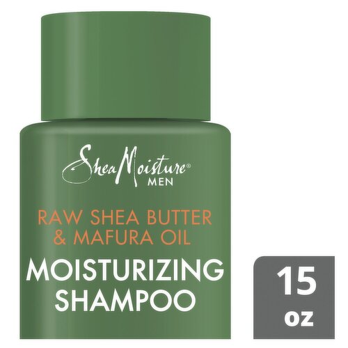 SheaMoisture Men Raw Shea Butter & Mafura Oil Moisturizing Shampoo, 15 fl oz