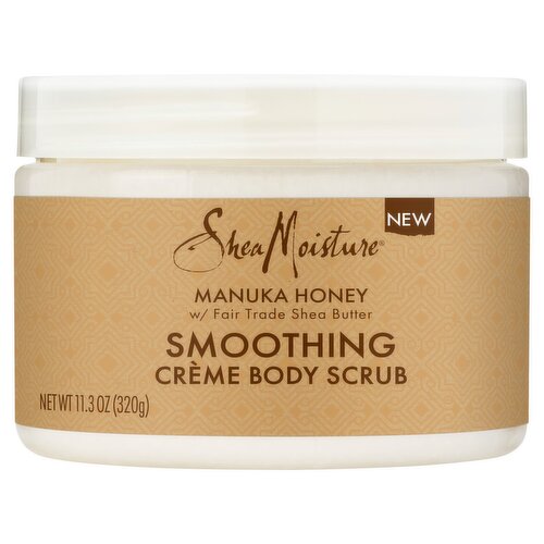 SheaMoisture Manuka Honey Smoothing Crème Body Scrub, 11.3 oz