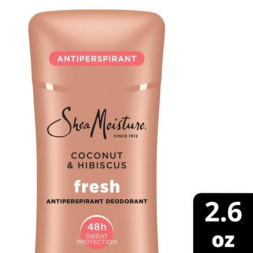 Shea Moisture Coconut & Hibiscus Fresh Antiperspirant Deodorant, 2.6 oz