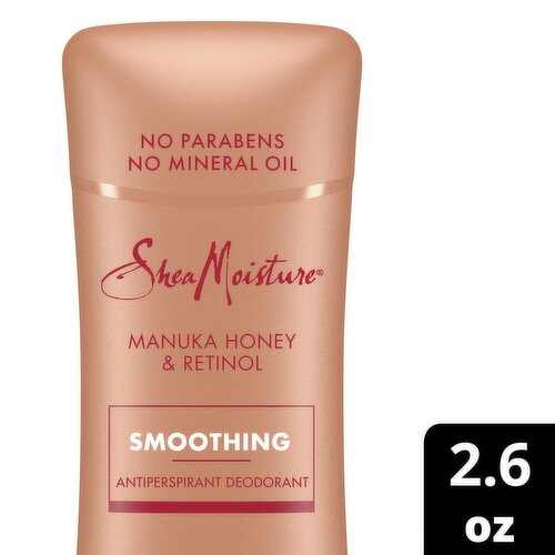 Shea Moisture Manuka Honey & Retinol Smoothing Antiperspirant Deodorant, 2.6 oz