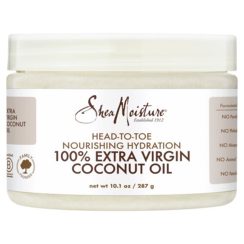 SheaMoisture 100% Virgin Coconut Oil, 10.1 oz