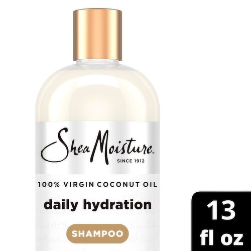 SheaMoisture 100% Virgin Coconut Oil Daily Hydration Shampoo, 13 fl oz