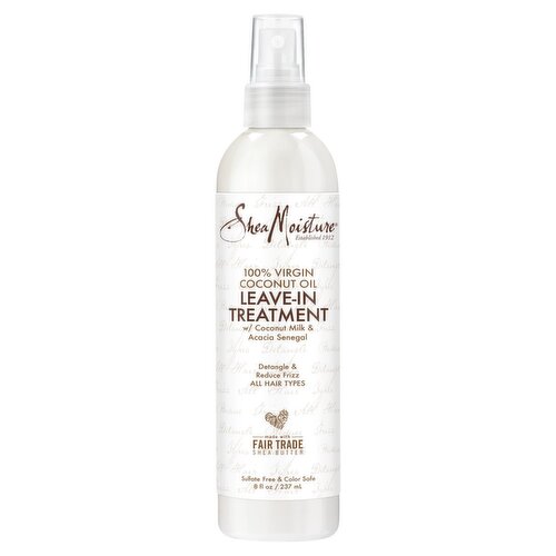 Shea Moisture 100% Virgin Coconut Oil Leave-In Treatment, 8 fl oz