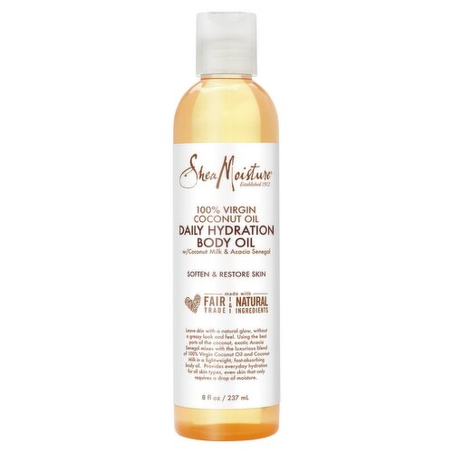 SheaMoisture Virgin Coconut Body Oil, 8 fl oz