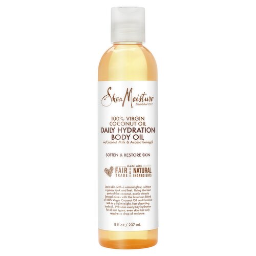 SheaMoisture Virgin Coconut Body Oil, 8 fl oz