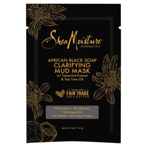 SheaMoisture Mud Mask Packette African Black Soap 0.5 oz