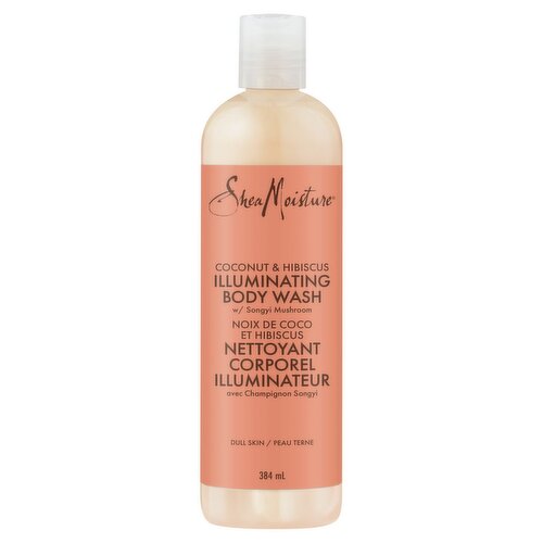 Shea Moisture W/ Songyi Mushroom Coconut & Hibiscus Illuminating Body Wash, 13 fl oz