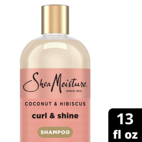 SheaMoisture Coconut & Hibiscus Curl & Shine Shampoo, 13 fl oz
