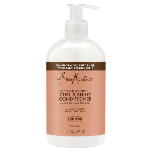 SheaMoisture Coconut & Hibiscus Curl & Shine Conditioner, 13 fl oz