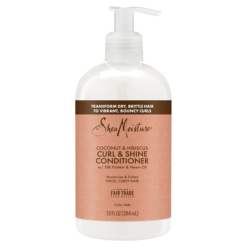 SheaMoisture Coconut & Hibiscus Curl & Shine Conditioner, 13 fl oz