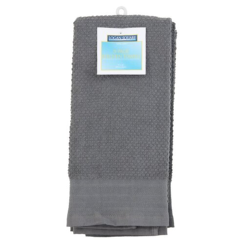 Logan Square Kitchen Towels, 3 count